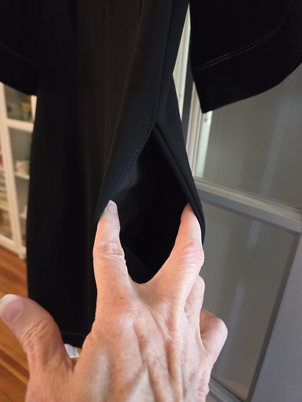 MM LaFleur Black Midi Dress with Contrast Stitching - XL - Picture 11 of 14